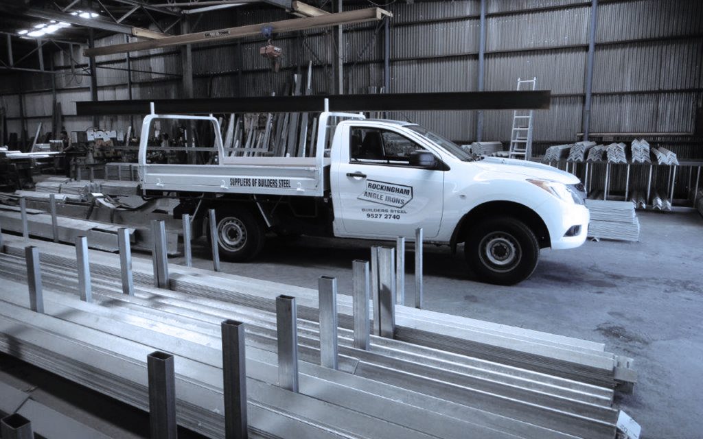 RockinghamAngleIronsUte2 Structural Steel Perth, Columns, Lintels
